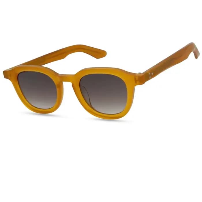 Lunettes de soleil unisexes vintage rétro DAHVEN en acétate fait main 44 mm
