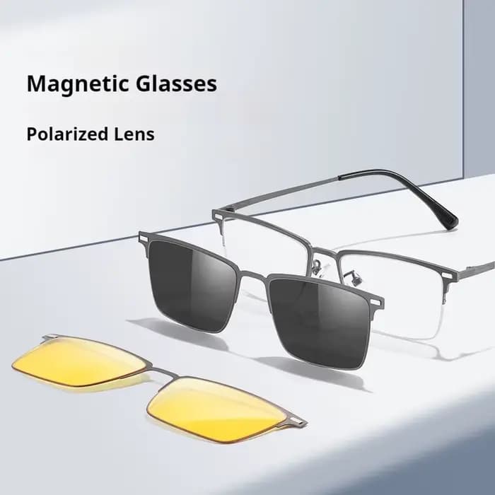 COIan-Lunettes de soleil magnétiques classiques pour hommes