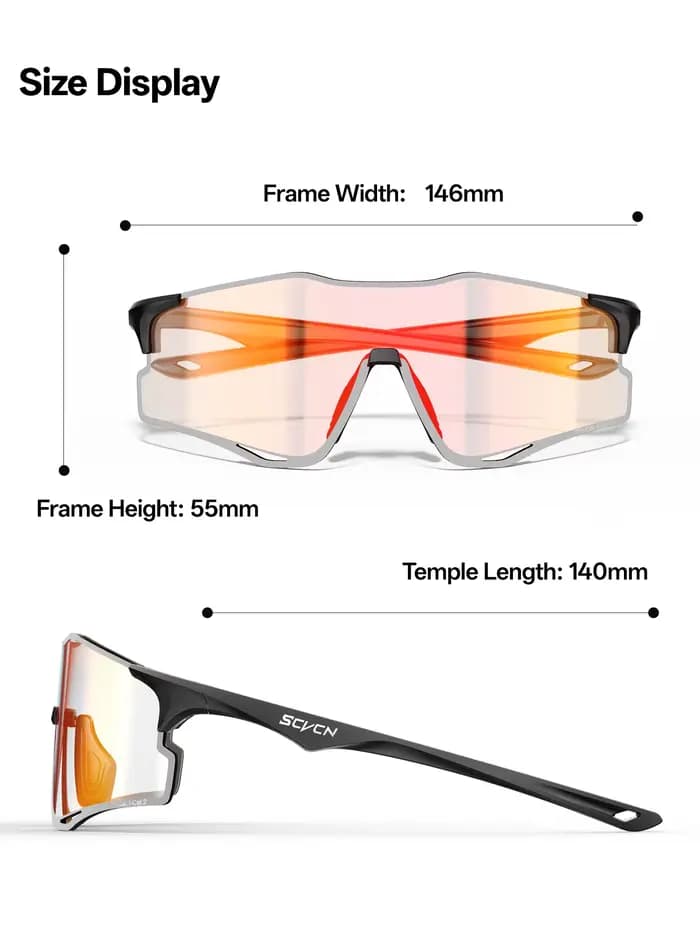 Lunettes de soleil photochromiques SCVCN pour la randonnée