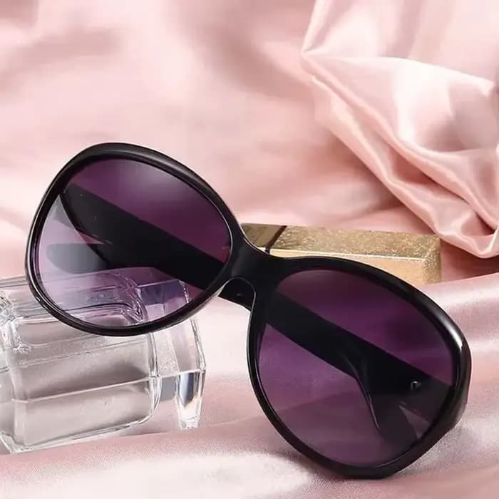 Lunettes de soleil ovales surdimensionnées vintage pour femme
