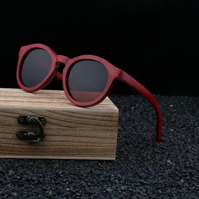 Lunettes de soleil polarisées en bois de bambou naturel 2021