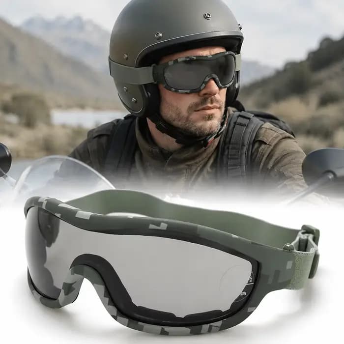 Lunettes de moto tactiques