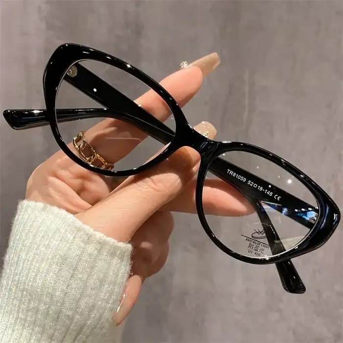 Lunettes de myopie rétro œil de chat