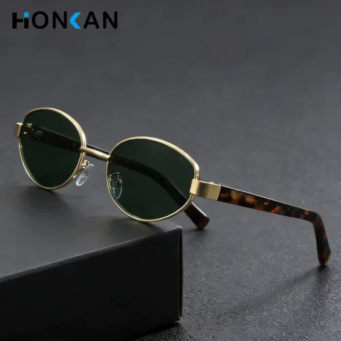 Lunettes de soleil en métal de conception de marque