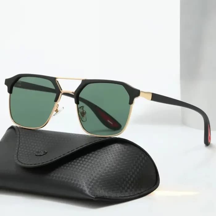 Lunettes de soleil carrées Vintage pour hommes