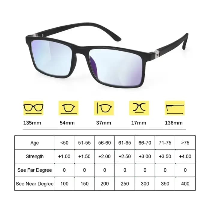 Lunettes de lecture progressives bifocales anti-lumière bleue