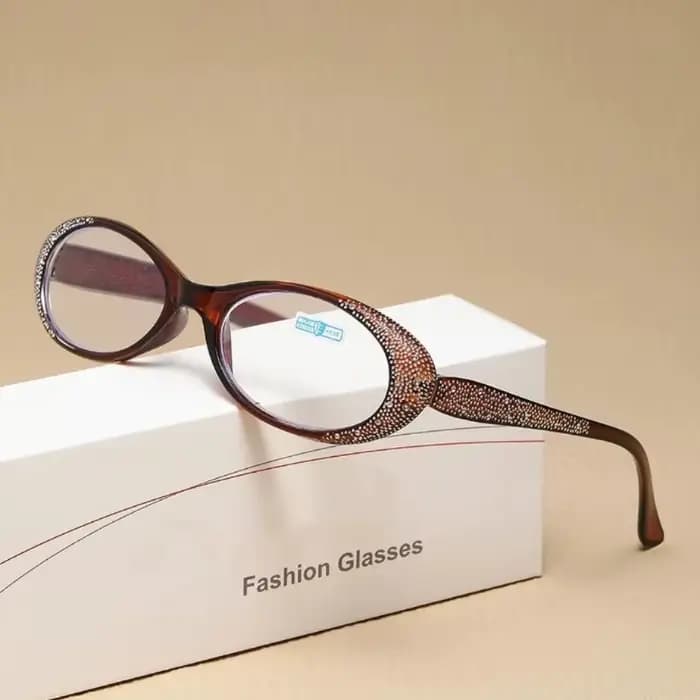Lunettes de lecture de luxe pour femmes avec diamants