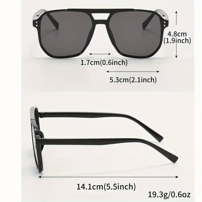 Lunettes de soleil aviateur à Double pont pour femmes et hommes