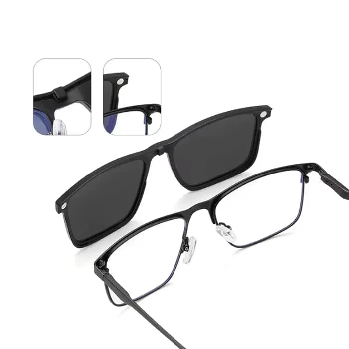 Lunettes de lecture magnétiques à clipser pour hommes