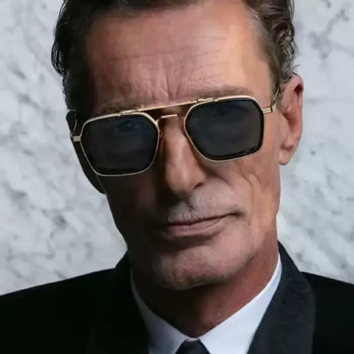 Lunettes de soleil carrées en métal pour hommes et femmes
