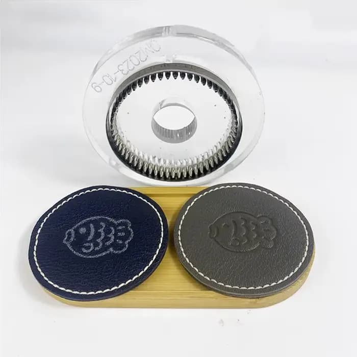 Modèle de découpe de conception de dessous de verre rond, moule de couteau de poinçonnage de bricolage, découpe personnalisée, plaque acrylique, 80mm