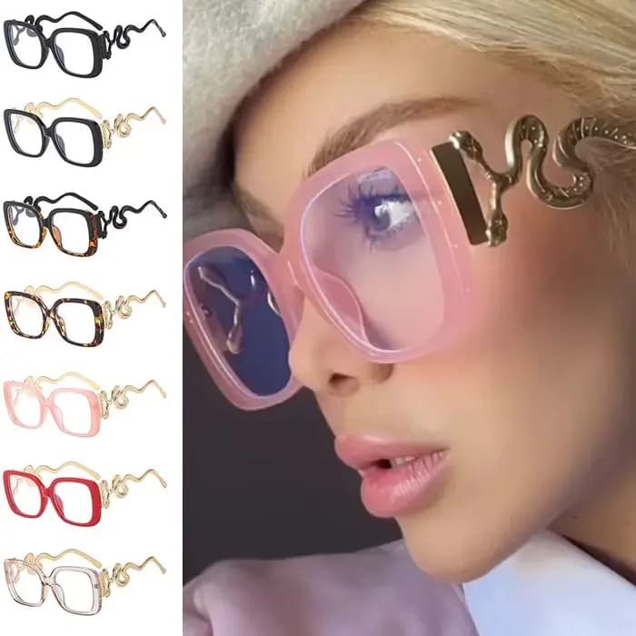 Lunettes Rétro Femme Grande Monture