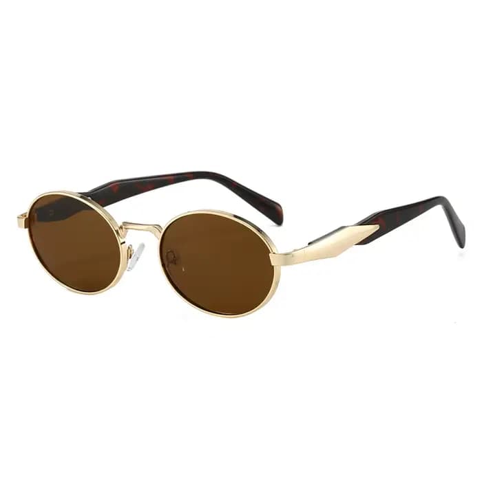 Lunettes de soleil ovales rétro tendance pour femmes et hommes