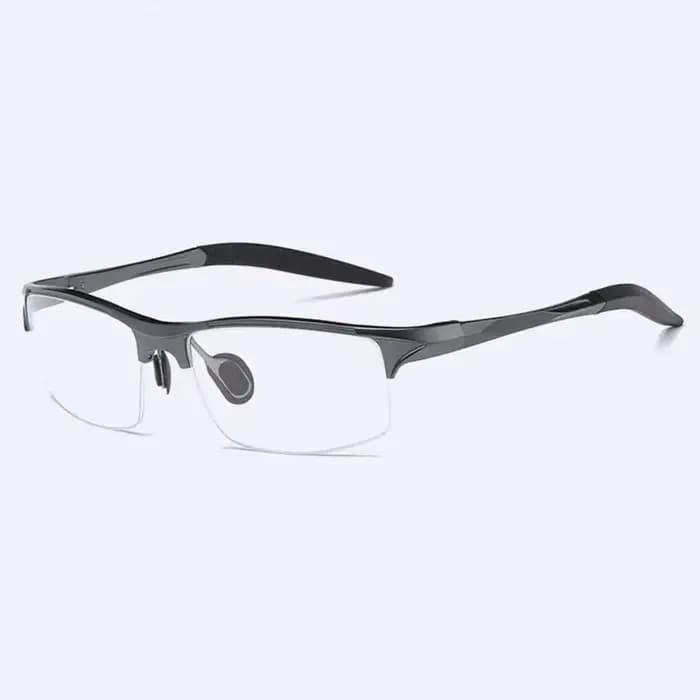 Monture de lunettes optiques demi-jante pour hommes