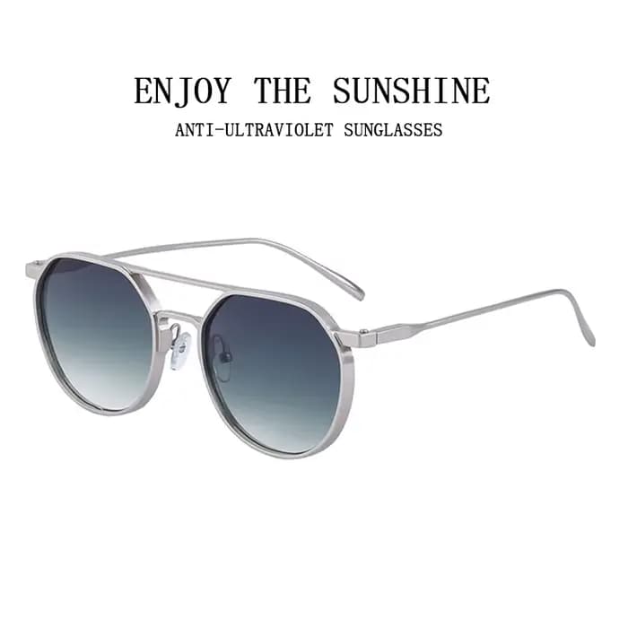 Lunettes de soleil ovales vintage pour hommes