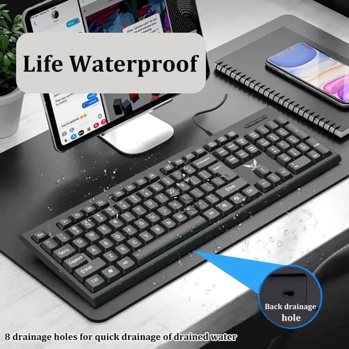 104 touches USB clavier filaire conception ergonomique clavier de jeu clavier Standard clavier d'ordinateur portable pour ordinateurs portables de bureau ordinateurs de bureau