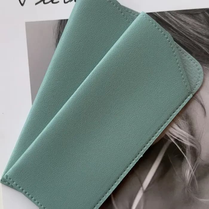 Pochette à lunettes en cuir PU