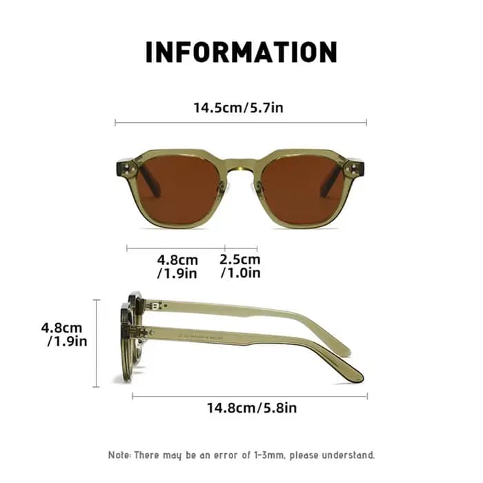 UVLAIK lunettes de soleil polarisées pour femmes MensTR90 carré polygone Vintage