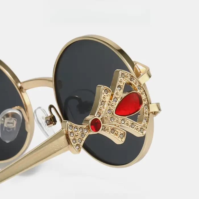 Lunettes de soleil de luxe en strass pour femmes
