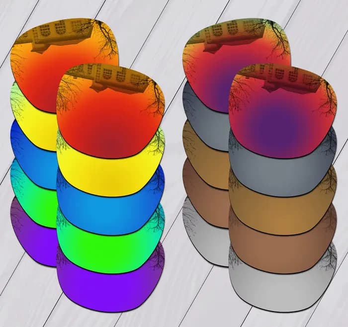 Verres de remplacement améliorés polarisés E.O.S pour lunettes de soleil Oakley Ojector OO9018 - 55 mm - Choix multiple