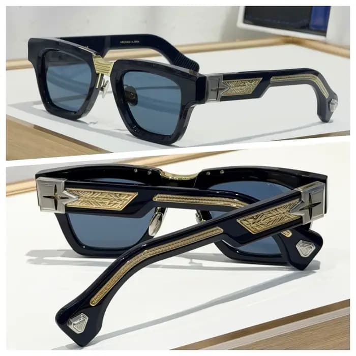 Lunettes de soleil carrées faites à la main GALACTIQUE pour hommes