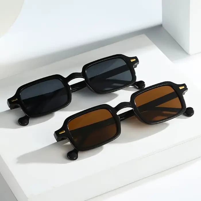 Lunettes de soleil carrées rétro pour femmes