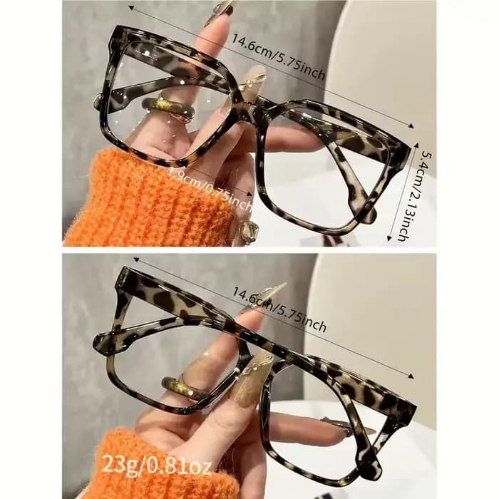 Lunettes à monture carrée classique pour femmes