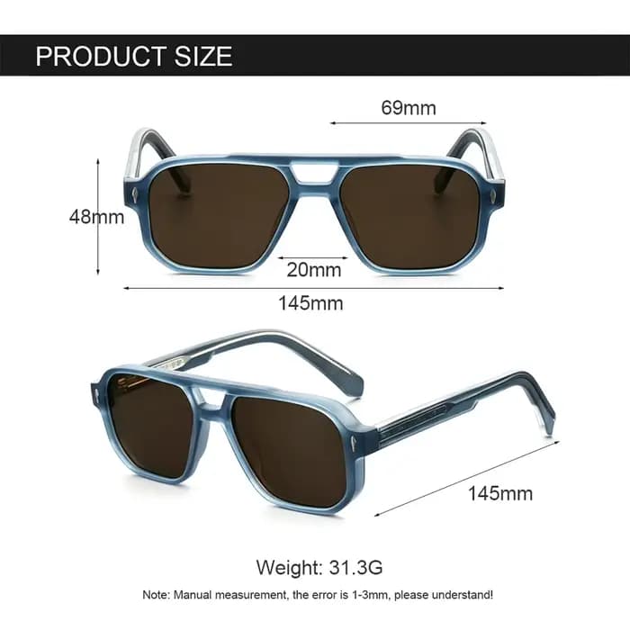CLOUT GOGGLES Lunettes de soleil classiques de pilote pour hommes et femmes