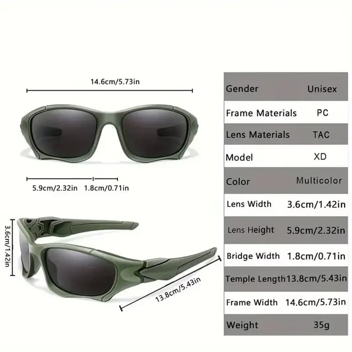 Sports de plein air lunettes de soleil polarisées hommes courbe coupe cadre résistant au Stress lentille bouclier