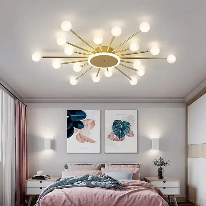 Lustres en verre modernes pour salon lustre créatif chambre cuisine LED lumières éclairage intérieur décoration luminaires lampe