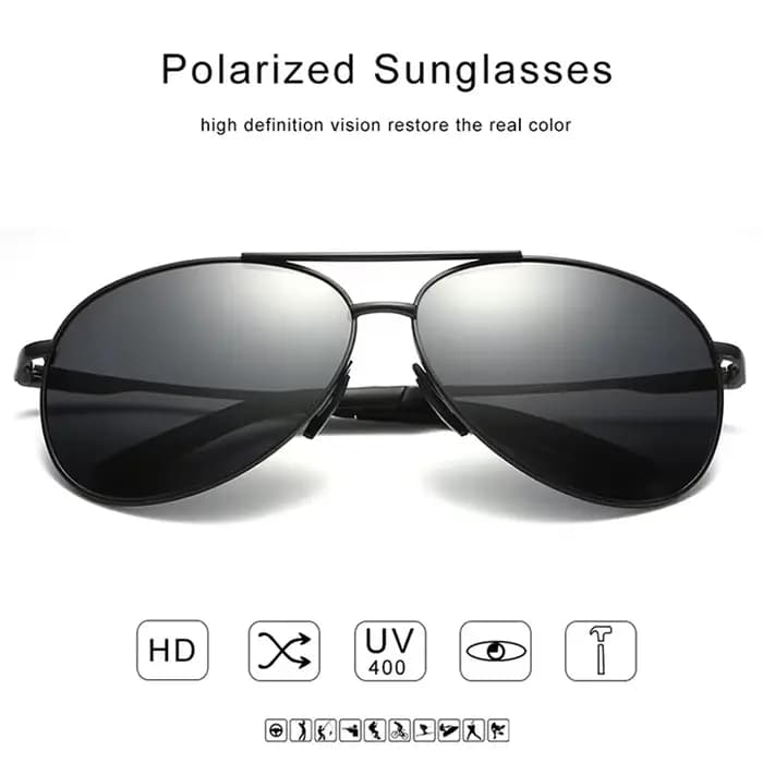 Lunettes d'aviation polarisées pour hommes et femmes