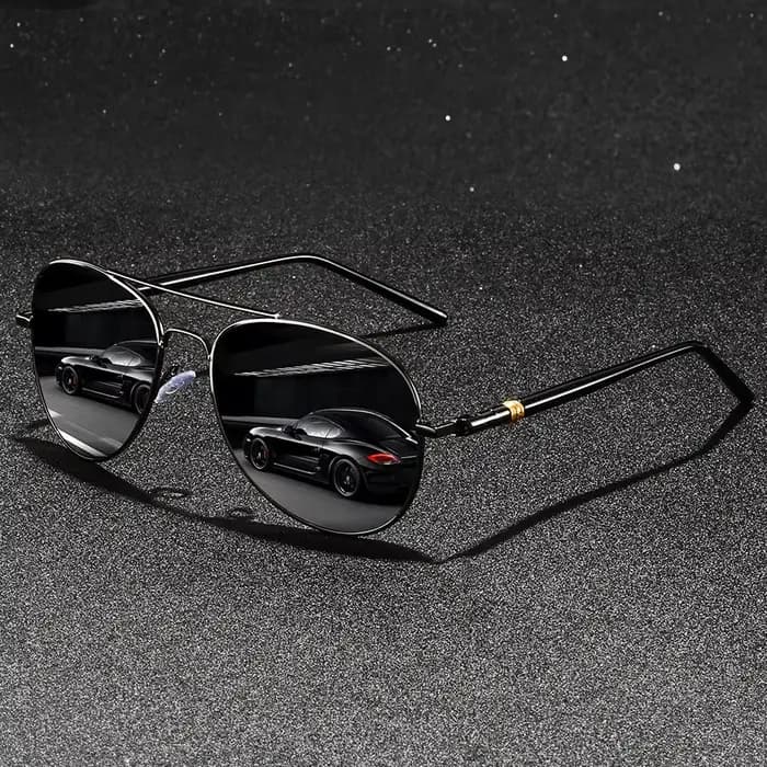 Lunettes de soleil vintage à monture métallique pour hommes et femmes