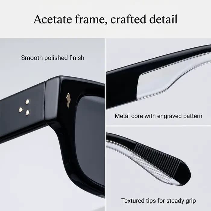 Lunettes de soleil carrées UV400 Protection Homme Femme Tendance 2026 Vintage Rétro Luxe Mode Gafas De Sol