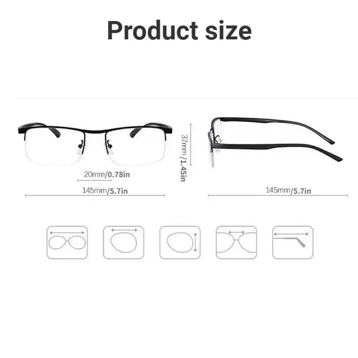 Lunettes de lecture multifocales progressives pour femmes et hommes