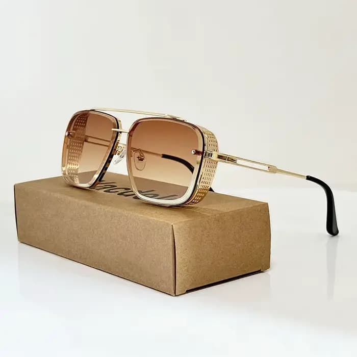 Lunettes de soleil rétro steampunk pour hommes et femmes