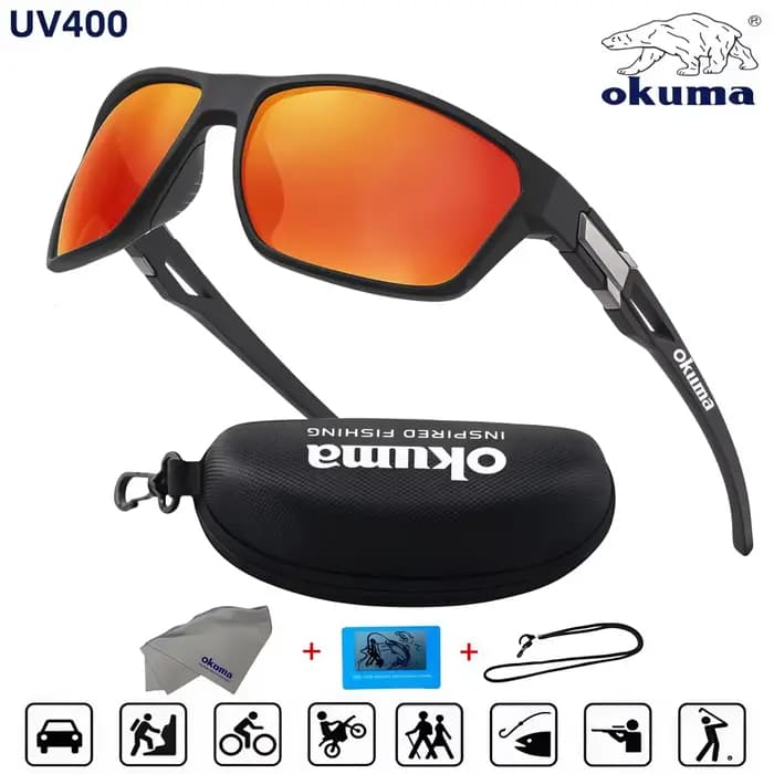 Lunettes polarisées haute définition Okuma UV400 anti-lumière diffusée