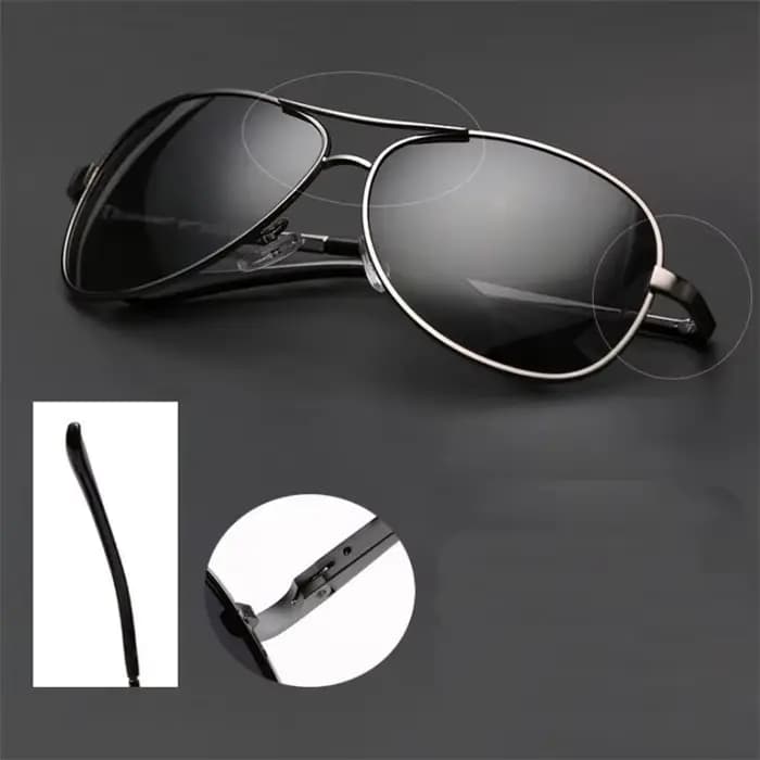Lunettes de soleil ovales pour hommes