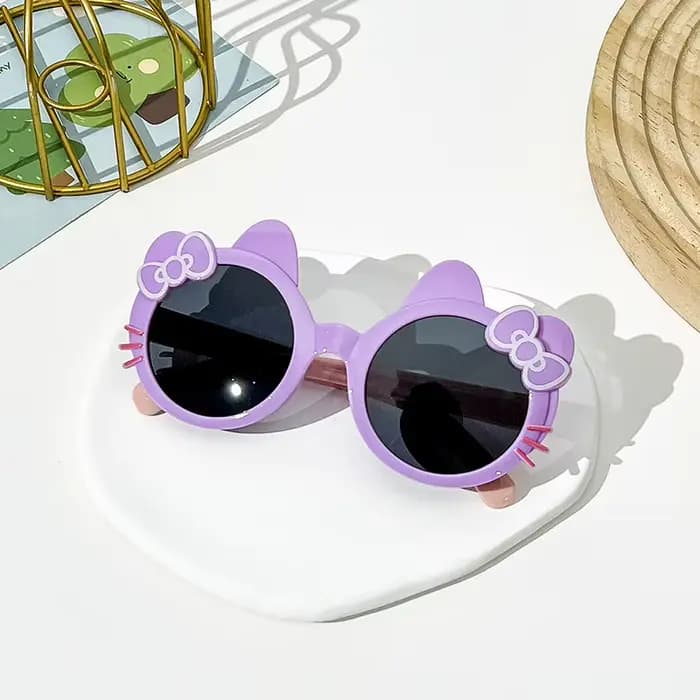 Lunettes de soleil d'été ornées d'arc pour filles