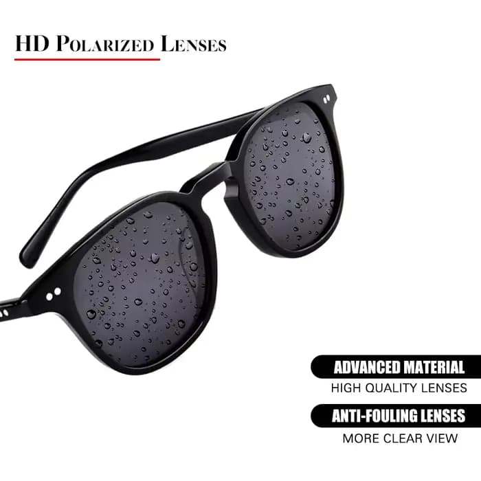 Marque Design hommes carré lunettes de soleil polarisées mode conduite en plein air