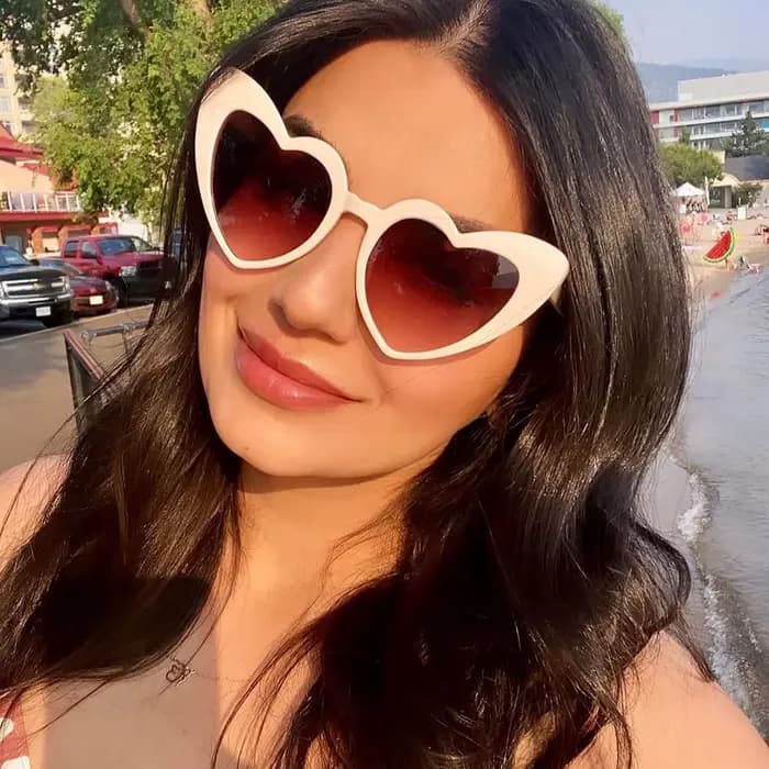 Lunettes De soleil en forme De cœur pour femmes