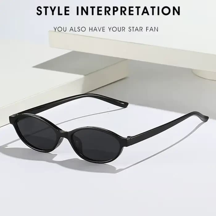 Lunettes de soleil à monture ovale rétro