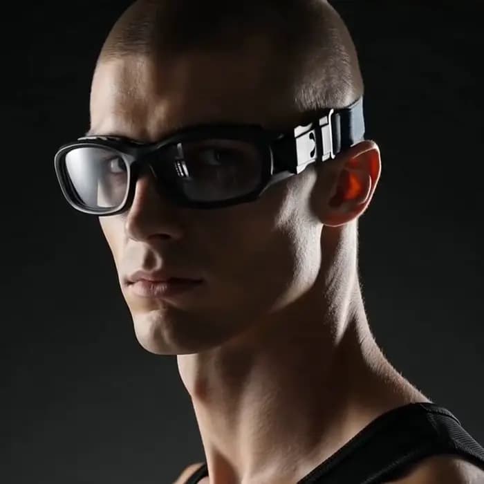 Lunettes de sport lentille remplaçable