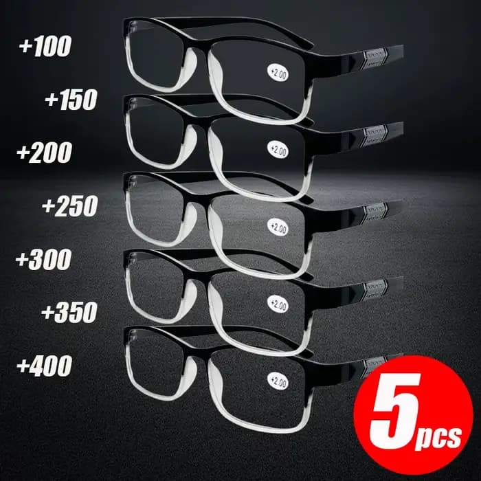 1/5 pièces loupes lunettes de lecture pour hommes Anti lumière bleue