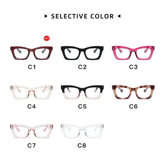 Monture de lunettes carrée pour femme