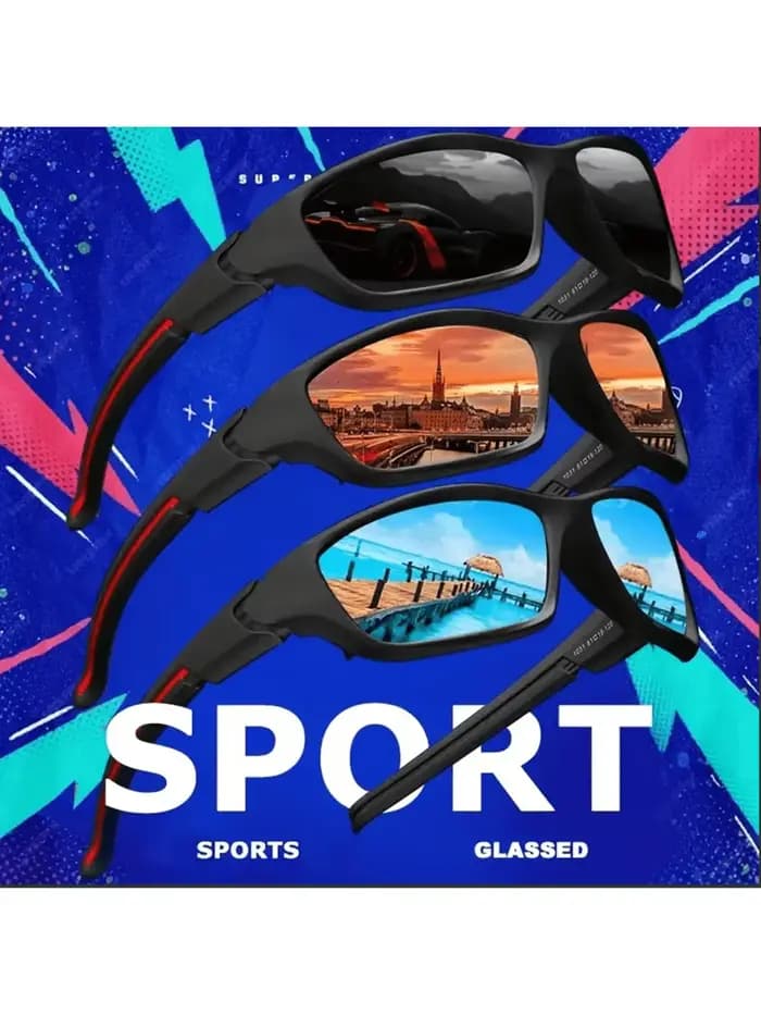 3 paires de lunettes de soleil pour hommes