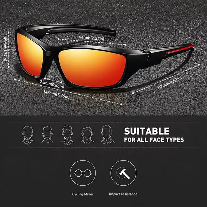 Lunettes de soleil de sport pour hommes et femmes