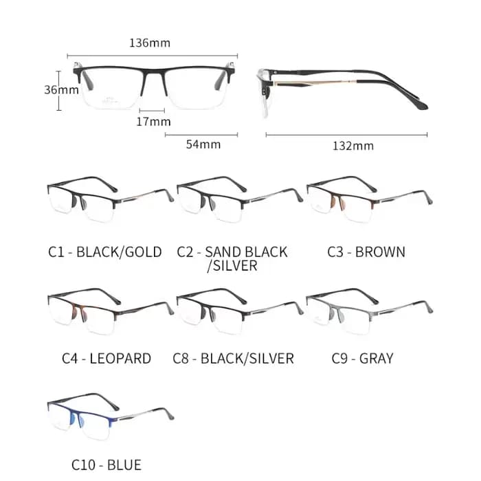 HANDOER lunettes bloquant la lumière bleue cadre UV400