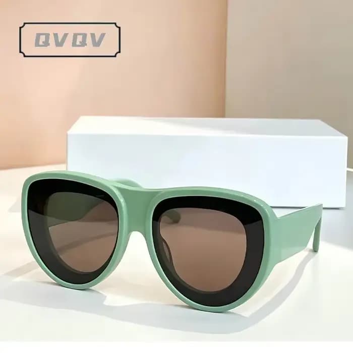 Lunettes de soleil rétro léopard surdimensionnées pour femmes
