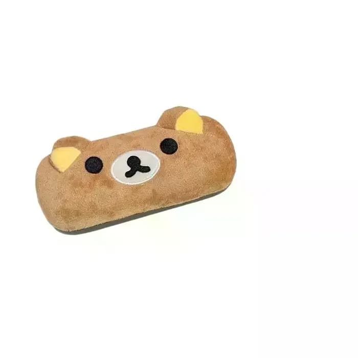 Étui à lunettes en peluche ours