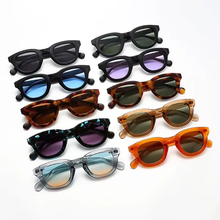Lunettes de soleil à monture ovale pour femmes